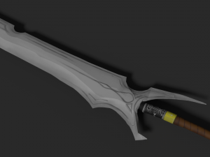 beriorn sword 3D मॉडल