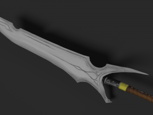 beriorn sword 3D मॉडल