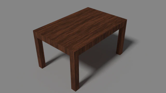 tavolo basso in legno poly Modello 3D .c4d .max .obj .3ds .fbx .stl .blend