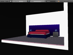fourth room mattress bed 3D 모델
