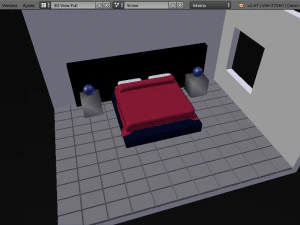fourth room mattress bed 3D Model