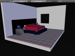 fourth room mattress bed 3Dモデル