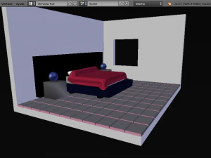 fourth room mattress bed 3D Model