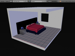 fourth room mattress bed 3Dモデル