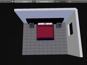 fourth room mattress bed 3D Model
