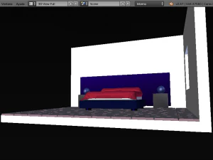 fourth room mattress bed 3D Model