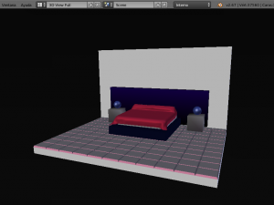 fourth room mattress bed 3Dモデル