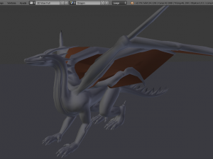 dragon black 3Dモデル