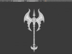 hachas demon&iacute;acas Modelo 3D