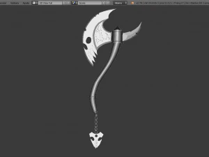 hachas demon&iacute;acas Modelo 3D