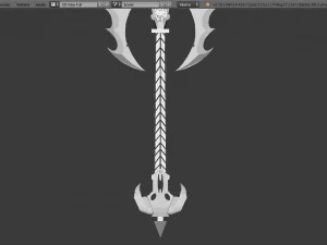 hachas demon&iacute;acas Modelo 3D