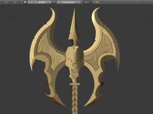 hachas demon&iacute;acas Modelo 3D