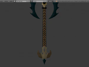 hachas demon&iacute;acas Modelo 3D