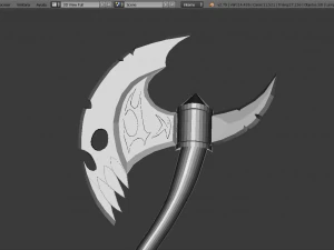 hachas demon&iacute;acas Modelo 3D