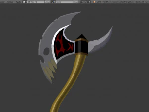 hachas demon&iacute;acas Modelo 3D