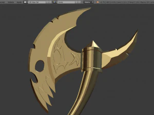 hachas demon&iacute;acas Modelo 3D