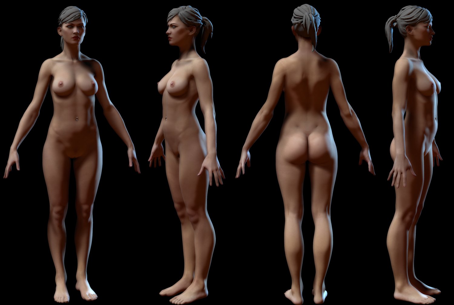 3d nude model
