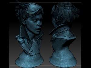 overwatch tracer bust - fan art 3D-Druckmodell