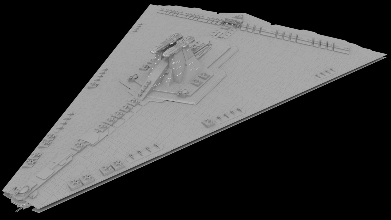 Secutor Class Star Destroyer 3d Model In Fantasy Spacecraft 3dexport