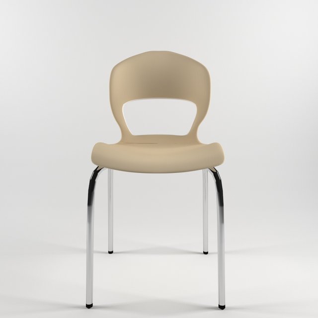 chair for kitchen-dining room - steel-wood materials Modèle 3D .c4d .max .obj .3ds .fbx .stl .blend 