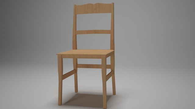 chair for kitchen-dining room - wood materal 3D 모델 .c4d .max .obj .3ds .fbx .stl .blend