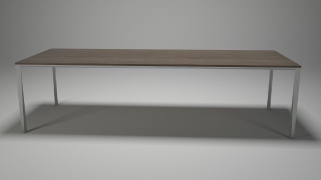 table for dining room - steel-wood materals Model 3D .c4d .max .obj .3ds .fbx .stl .blend 