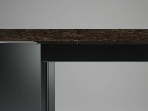 table for kitchen-dining room - steel-wood materals 3D Model