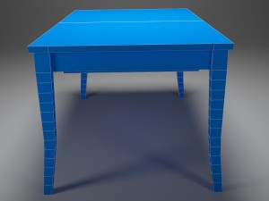table for kitchen-dining room - wood materal 3D मॉडल