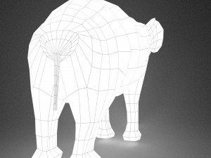 elephant - base model with skeleton Modello 3D