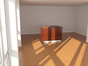 base interior - living-dining room 3D Model