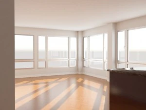 base interior - living-dining room 3D Model