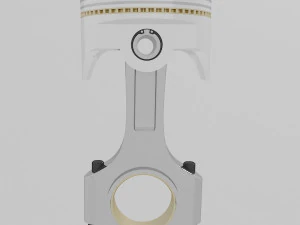 шатун-поршень с элементами 3D Модель