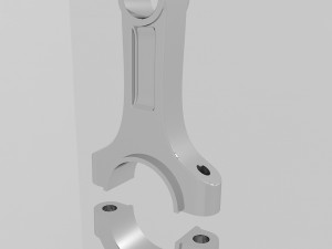 connecting rod-piston with elements 3D Model
