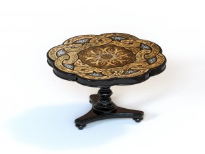 round table foyer table dining table sketchup model 3D Model