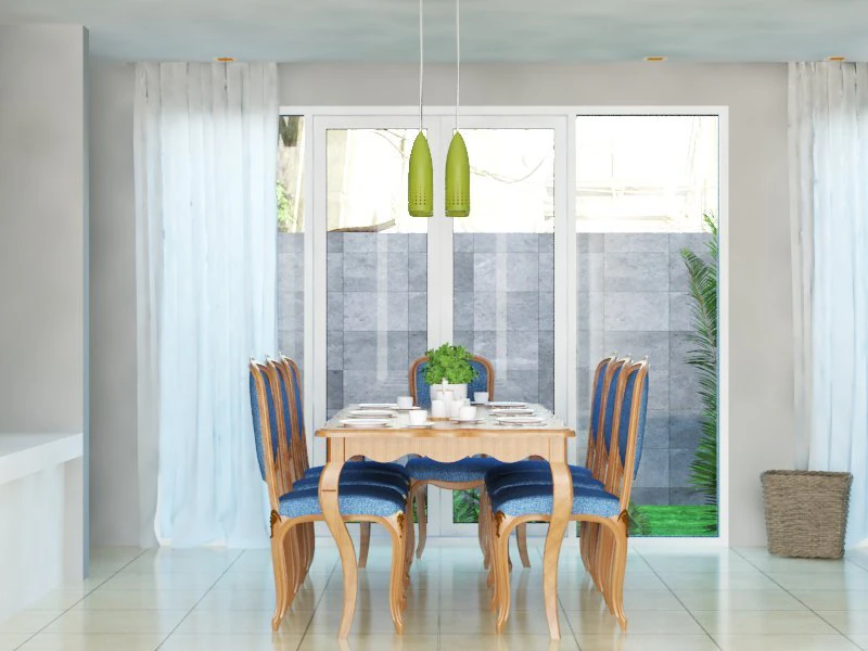 dining table and dining room 3D Model .c4d .max .obj .3ds .fbx .stl .blend