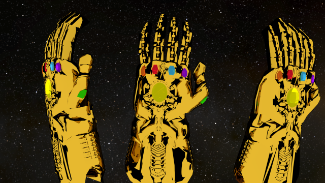 infinity gauntlet Modelo 3D .c4d .max .obj .3ds .fbx .stl .blend 