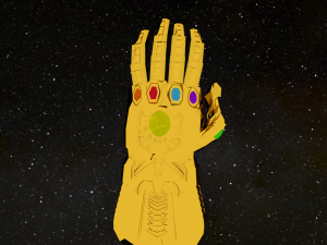 infinity gauntlet Modelo 3D