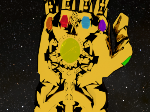 infinity gauntlet Modelo 3D