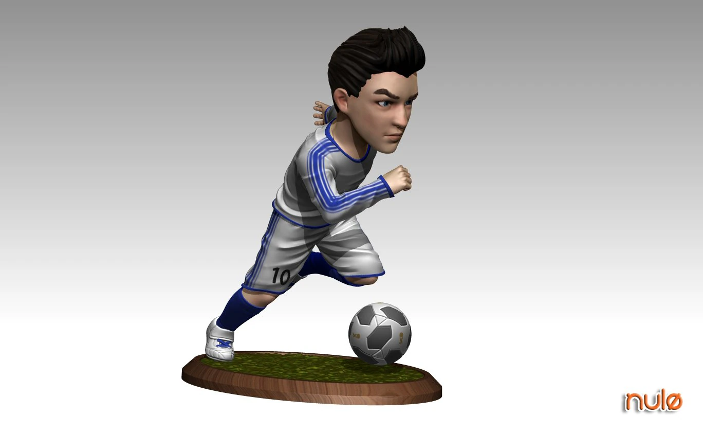 football player 01 only s1-no1 3D Print Model .c4d .max .obj .3ds .fbx .stl .blend 