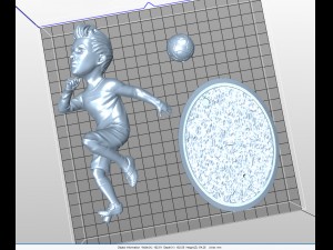 football player 01 only s1-no1 3D-Druckmodell