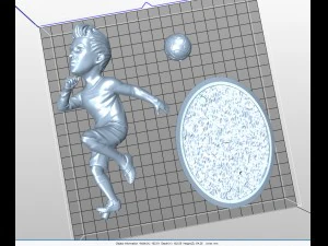 football player 01 only s1-no1 3D Print Model