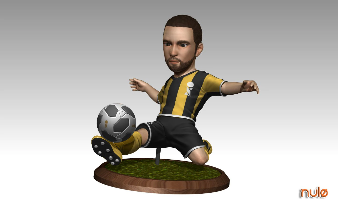 football player 02 only s1-no2 3D Print Model .c4d .max .obj .3ds .fbx .stl .blend 