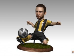 football player 02 only s1-no2 3D Baskı Modeli