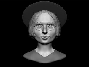 the girl in the hat Modelo 3D