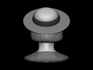 the girl in the hat 3D Модель