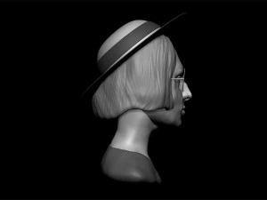 the girl in the hat 3D Model