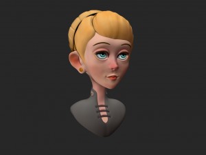 cartoon character girl Modelo 3D