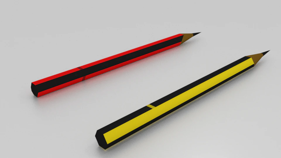 lapices Modelo 3D .c4d .max .obj .3ds .fbx .stl .blend 