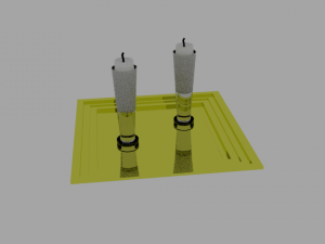 candles 3D 模型