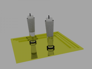 candles 3D 模型